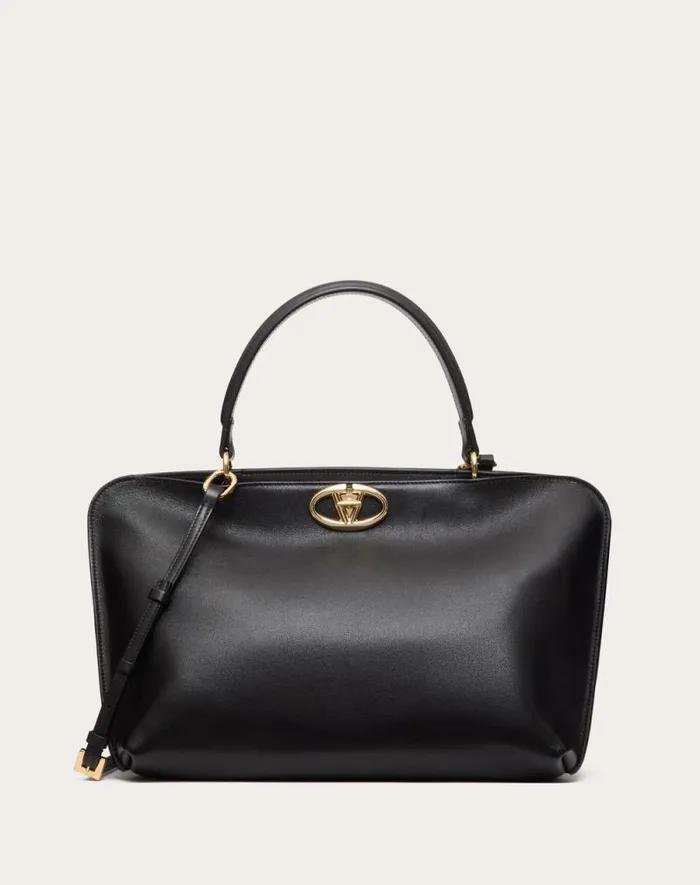 Valentino Top Handle Bags Woman Valentino Garavani 2gether Leather Handbag For Woman In Black Black Valentino Top Handle Bags Woman Valentino Garavani 2gether Leather Handbag For Woman In Black Black