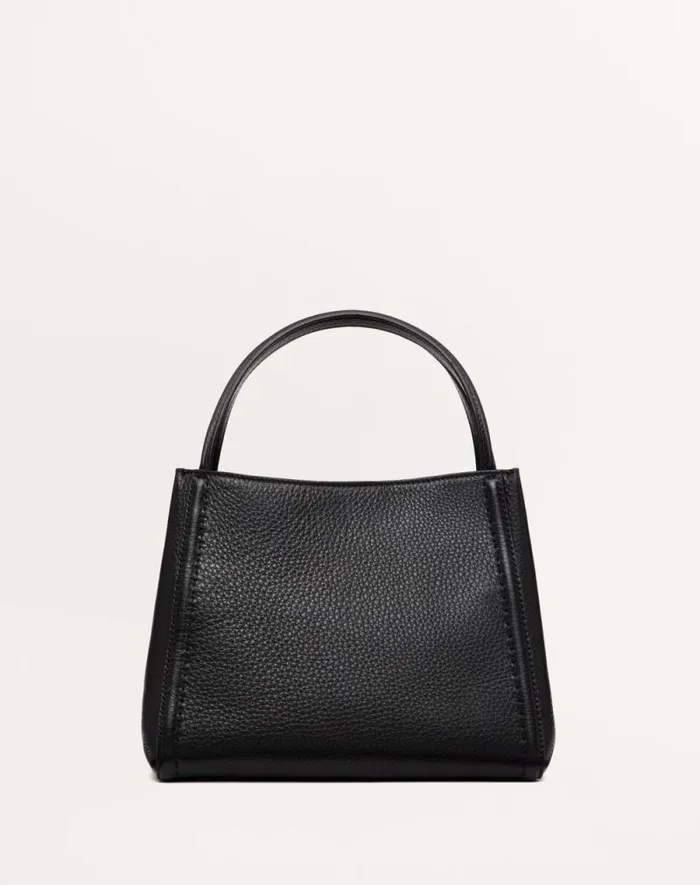 Valentino Top Handle Bags Woman Valentino Garavani Alltime Medium Handbag In Grainy Calfskin For Woman In Almond Almond Valentino Top Handle Bags Woman Valentino Garavani Alltime Medium Handbag In Grainy Calfskin For Woman In Almond Almond