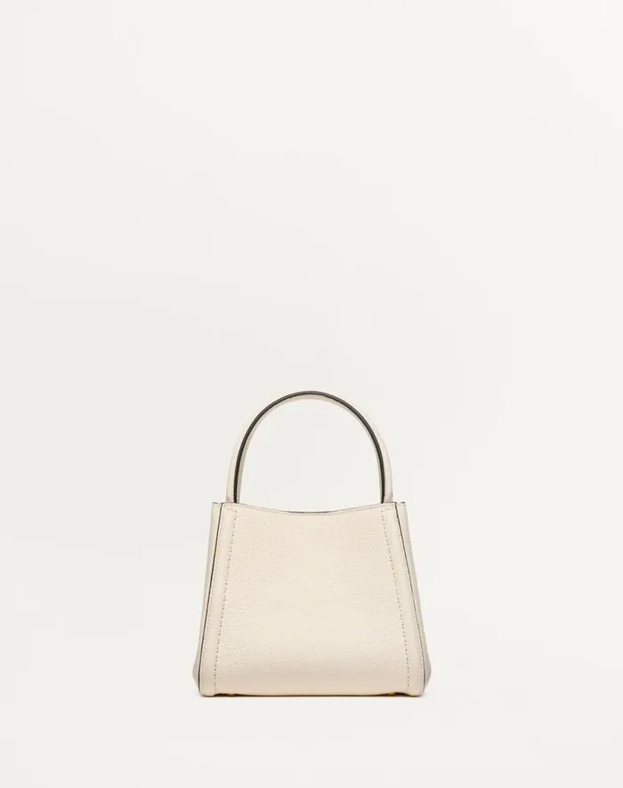 Valentino Top Handle Bags Woman Valentino Garavani Alltime Small Handbag In Grainy Calfskin For Woman In Rose Cannelle Rose Cannelle Valentino Top Handle Bags Woman Valentino Garavani Alltime Small Handbag In Grainy Calfskin For Woman In Rose Cannelle Rose Cannelle