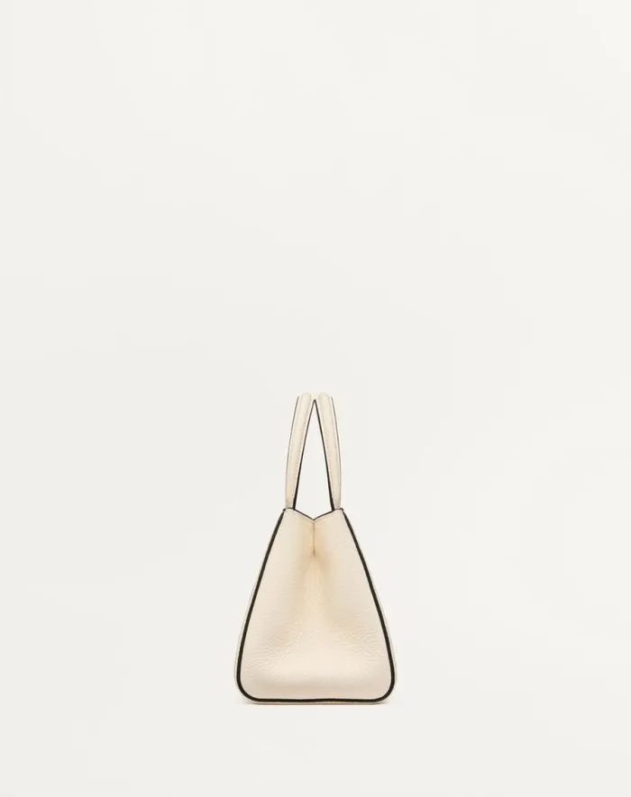 Valentino Top Handle Bags Woman Valentino Garavani Alltime Small Handbag In Grainy Calfskin For Woman In Rose Cannelle Rose Cannelle Valentino Top Handle Bags Woman Valentino Garavani Alltime Small Handbag In Grainy Calfskin For Woman In Rose Cannelle Rose Cannelle