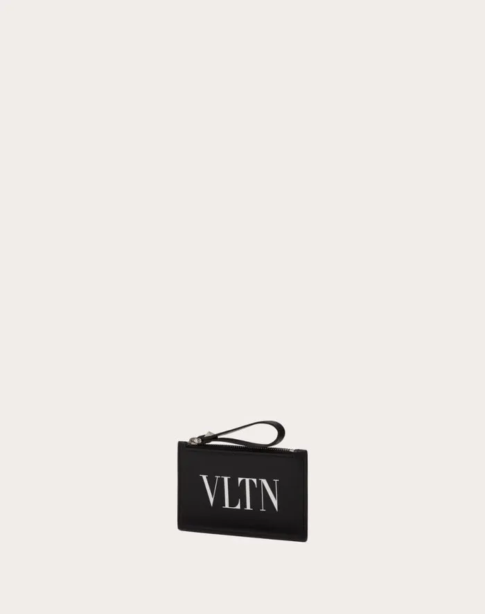 Valentino Wallets And Small Leather Goods Man Vltn Cardholder For Man In Black Black