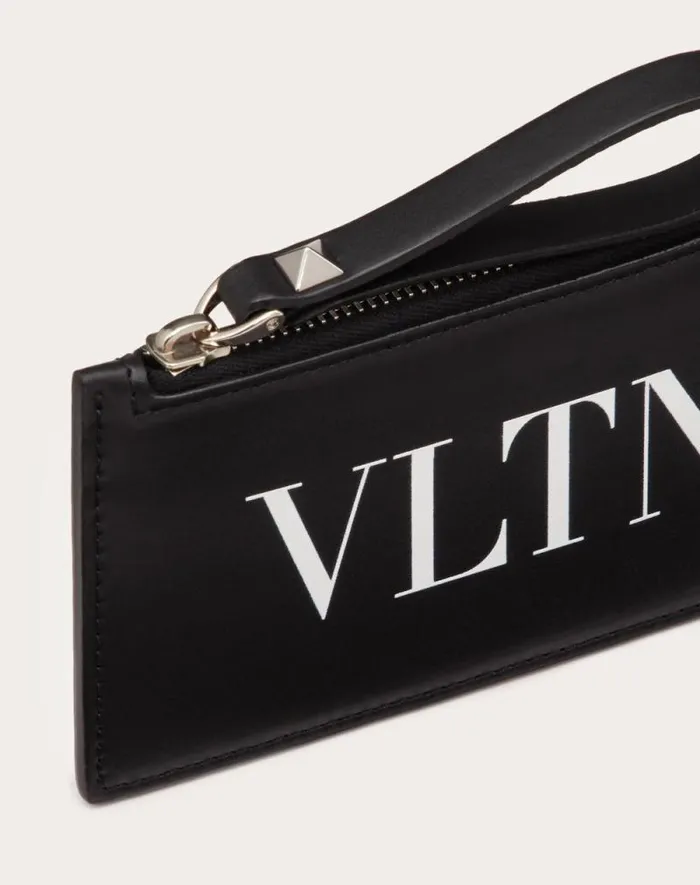 Valentino Wallets And Small Leather Goods Man Vltn Cardholder For Man In Black Black