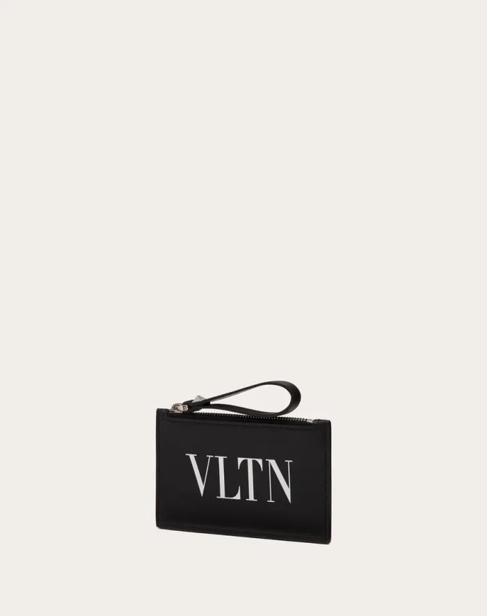 Valentino Wallets And Small Leather Goods Man Vltn Cardholder For Man In Black Black