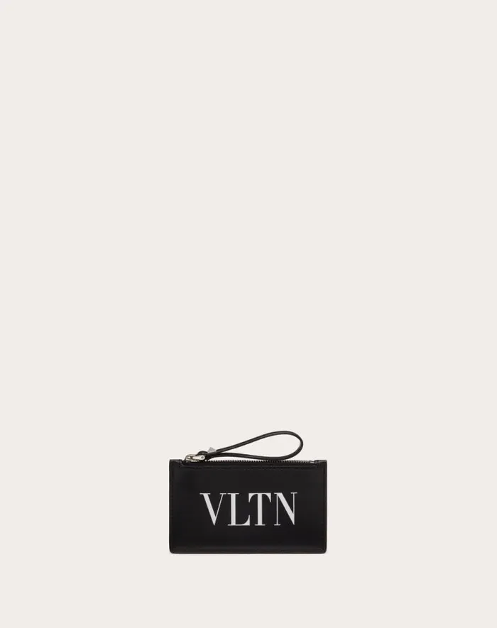 Valentino Wallets And Small Leather Goods Man Vltn Cardholder For Man In Black Black
