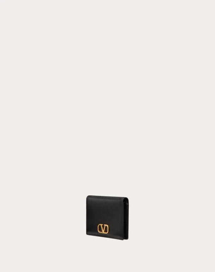 Valentino Wallets And Small Leather Goods Woman Compact Vlogo Signature Grainy Calfskin Wallet For Woman In Rose Cannelle Rose Cannelle Valentino Wallets And Small Leather Goods Woman Compact Vlogo Signature Grainy Calfskin Wallet For Woman In Rose Cannelle Rose Cannelle