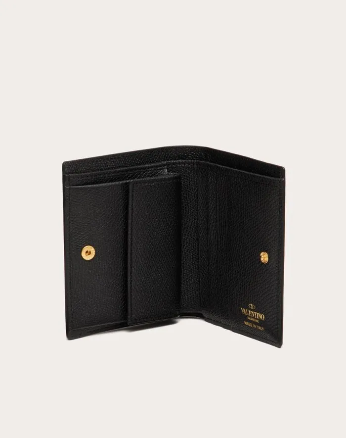Valentino Wallets And Small Leather Goods Woman Compact Vlogo Signature Grainy Calfskin Wallet For Woman In Rose Cannelle Rose Cannelle Valentino Wallets And Small Leather Goods Woman Compact Vlogo Signature Grainy Calfskin Wallet For Woman In Rose Cannelle Rose Cannelle
