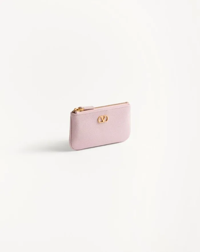 Valentino Wallets And Small Leather Goods Woman Vlogo Signature Grainy Calfskin Key Ring For Woman In Black Black Valentino Wallets And Small Leather Goods Woman Vlogo Signature Grainy Calfskin Key Ring For Woman In Black Black