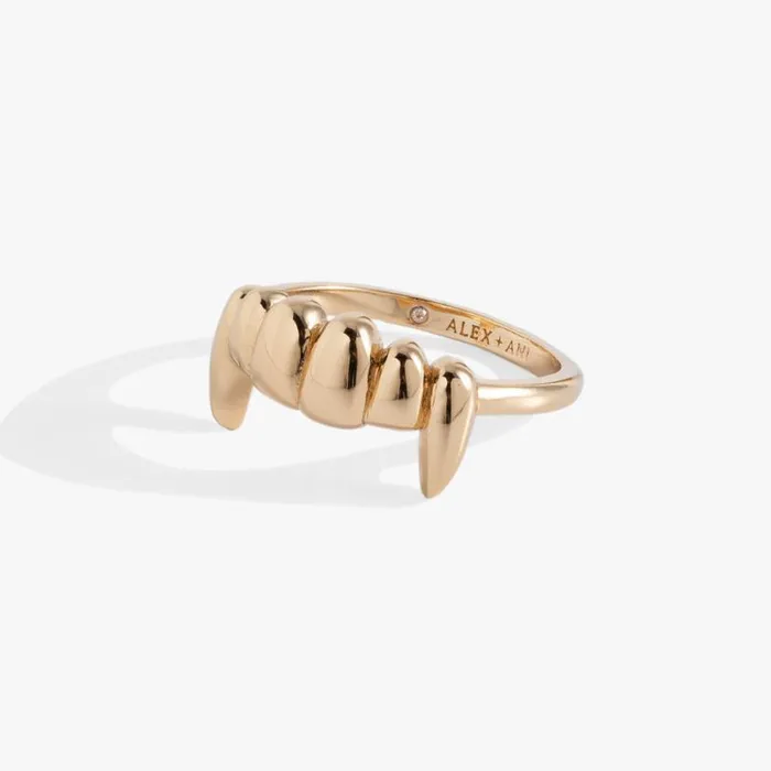 Vampire Teeth Ring Gold Women Alex And Ani Halloween