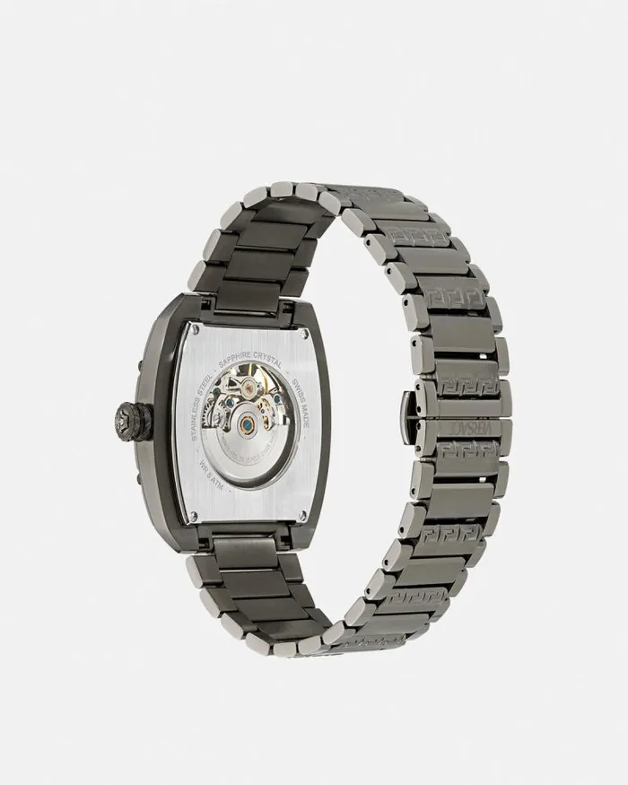Versace Dominus Skeleton Watch Black Men Versace Watches