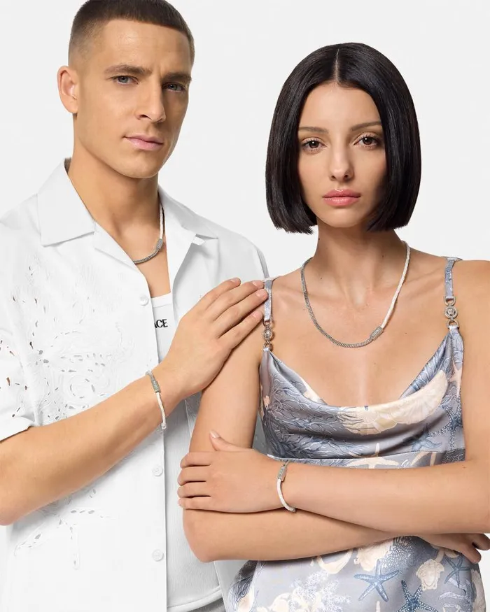 Versace Necklace Silver WomenMen Versace Necklaces