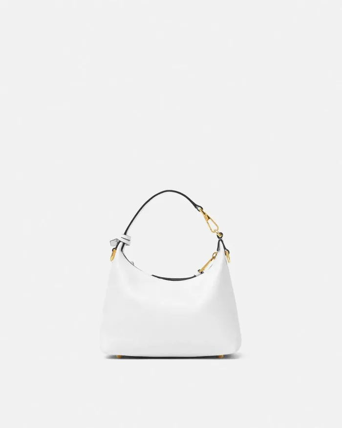 Versace Tag Hobo Handbag White Women Versace Top Handle