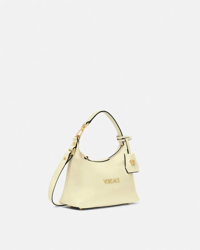 Versace Tag Hobo Handbag Yellow Women Versace Top Handle
