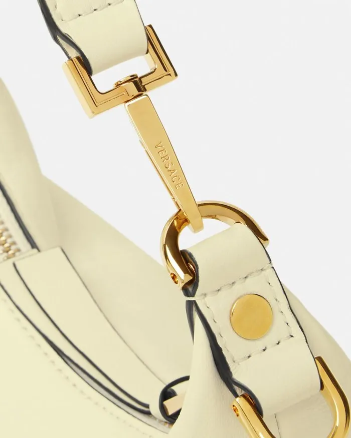 Versace Tag Hobo Handbag Yellow Women Versace Top Handle