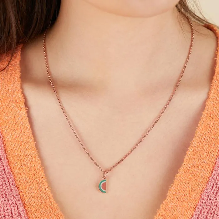 Watermelon Charm Necklace Shiny Rose Gold Women Alex And Ani Necklaces Watermelon Charm Necklace Shiny Rose Gold Women Alex And Ani Necklaces
