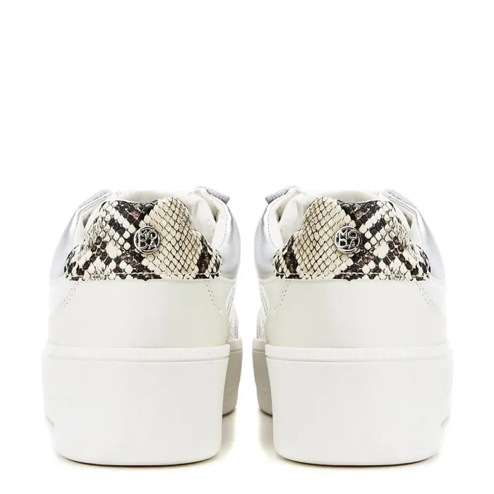 Wedge Trainers Women Moda In Pelle Belda White Porvair