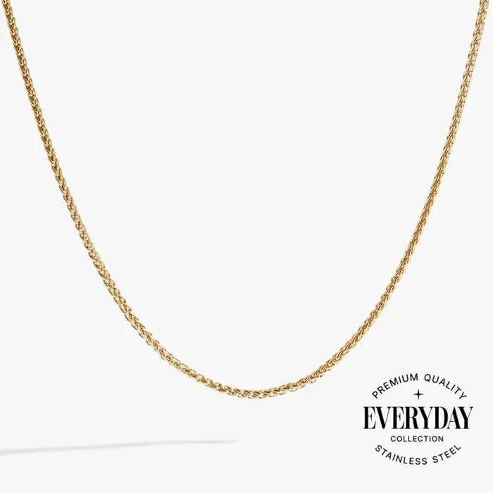 Wheat Chain Charm and Layering Necklace Stainless Steel Gold Women Alex And Ani Chain Or Bracelet Charm Bases Wheat Chain Charm and Layering Necklace Stainless Steel Gold Women Alex And Ani Chain Or Bracelet Charm Bases