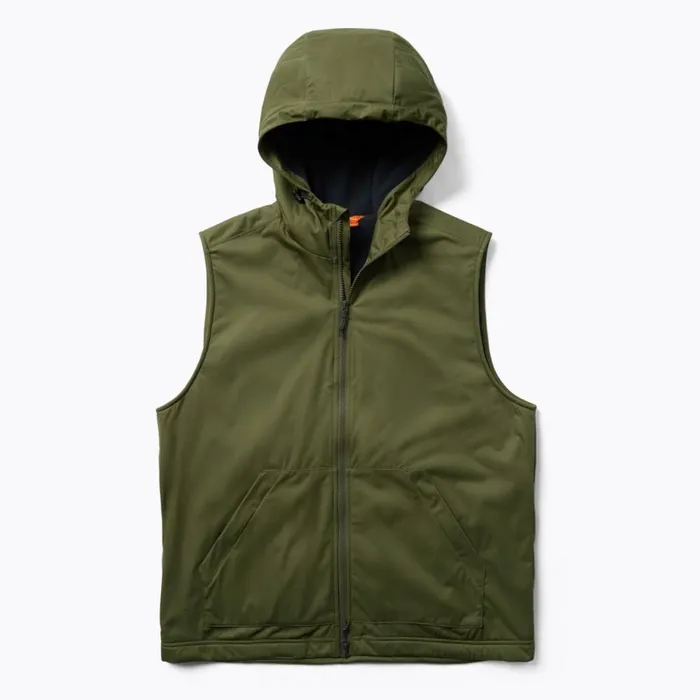 Whisper Hooded Vest Dusty Olive Men Merrell Tops