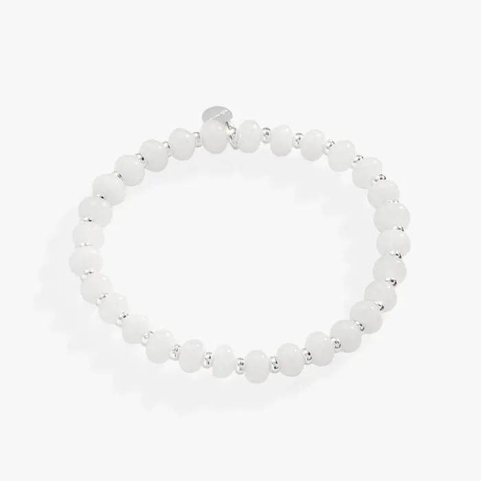 White Jade Stretch Bracelet Silver Women Alex And Ani Luck Prosperity