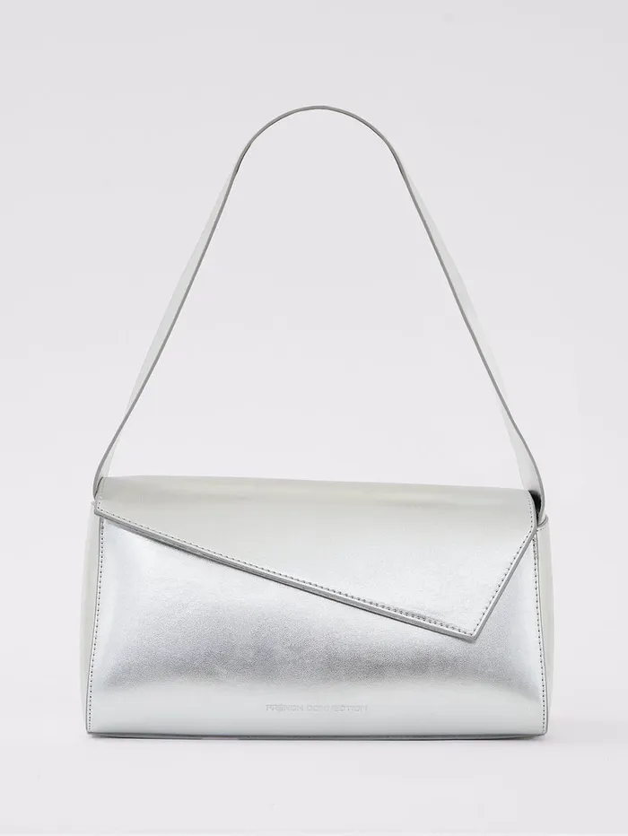 Woman Bags and Purses French Connection Jeenaa X Metallic Envelope Bag High Shine Silver Woman Bags and Purses French Connection Jeenaa X Metallic Envelope Bag High Shine Silver