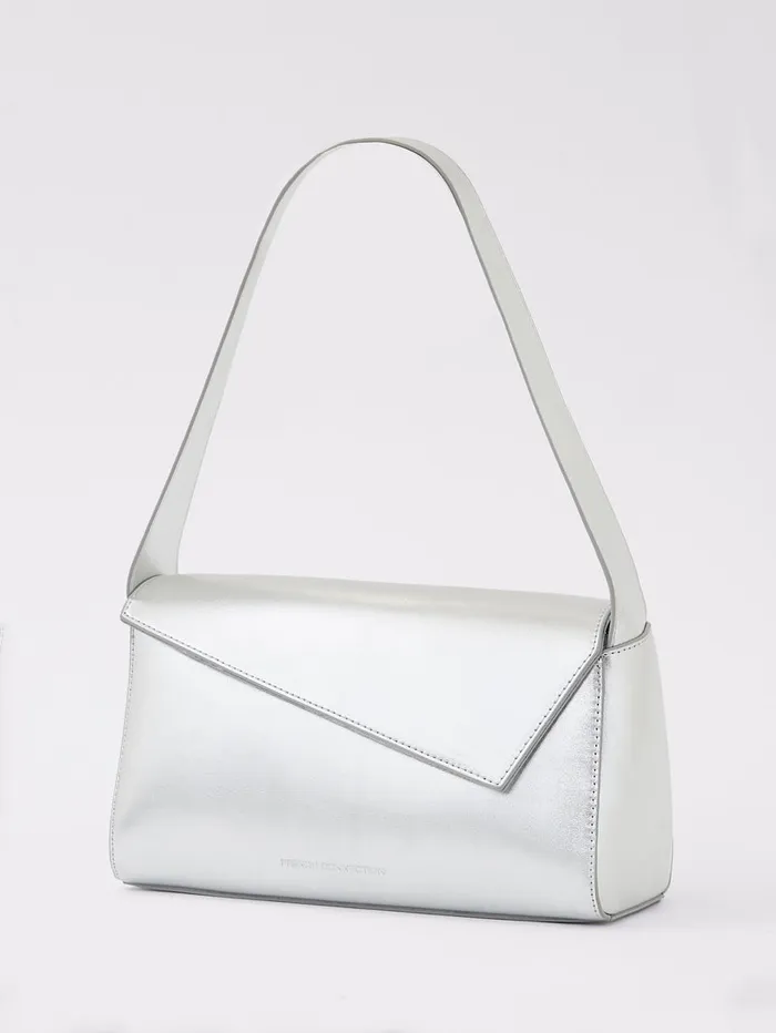 Woman Bags and Purses French Connection Jeenaa X Metallic Envelope Bag High Shine Silver Woman Bags and Purses French Connection Jeenaa X Metallic Envelope Bag High Shine Silver