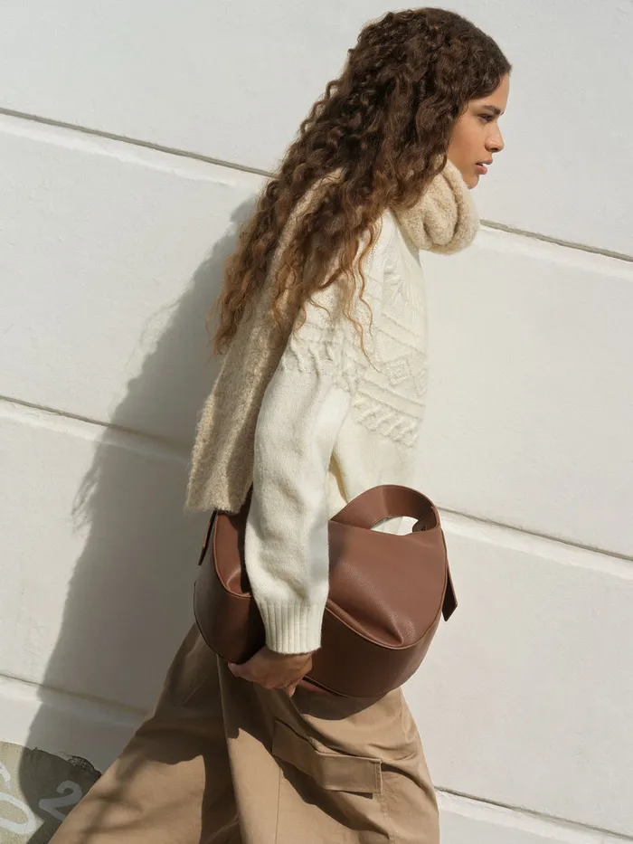 Woman Bags and Purses French Connection Large Cross Body Bag Cognac