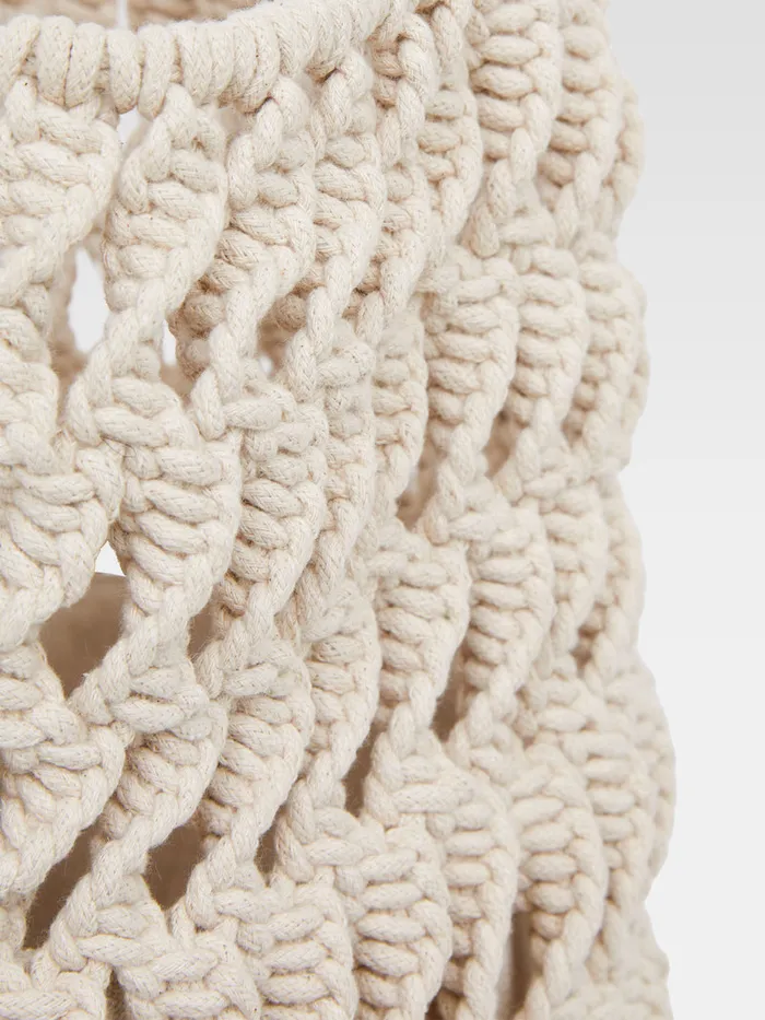 Woman Bags and Purses French Connection Macrame Bag Ecru Woman Bags and Purses French Connection Macrame Bag Ecru