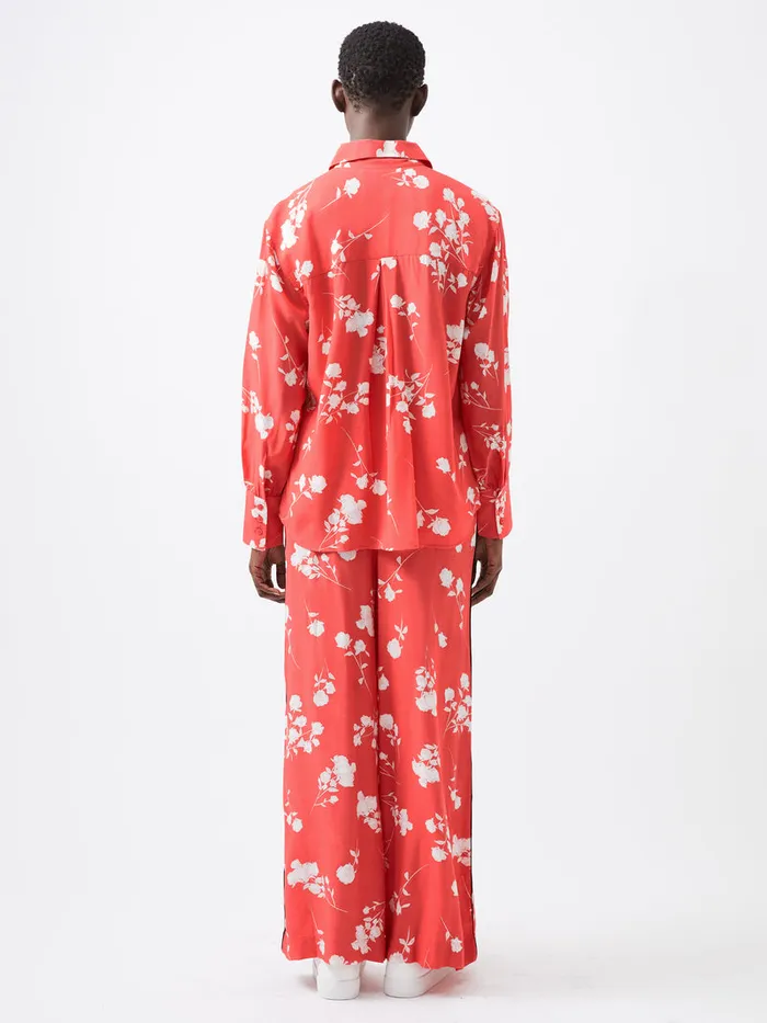 Woman CoOrds French Connection Alessandra Eco Delphine Wide Leg Trousers Cayenne Redwhite Woman CoOrds French Connection Alessandra Eco Delphine Wide Leg Trousers Cayenne Redwhite