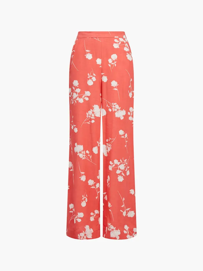 Woman CoOrds French Connection Alessandra Eco Delphine Wide Leg Trousers Cayenne Redwhite Woman CoOrds French Connection Alessandra Eco Delphine Wide Leg Trousers Cayenne Redwhite