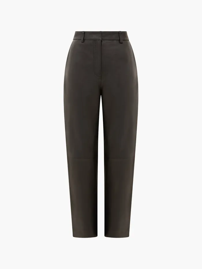 Woman CoOrds French Connection Connie Leather Trousers Black