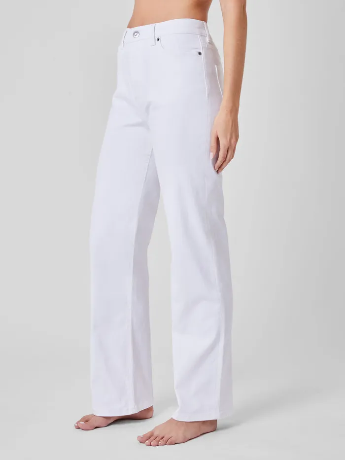 Woman CoOrds French Connection Denim Stretch Wide Leg Jeans 34 Inch White Woman CoOrds French Connection Denim Stretch Wide Leg Jeans 34 Inch White