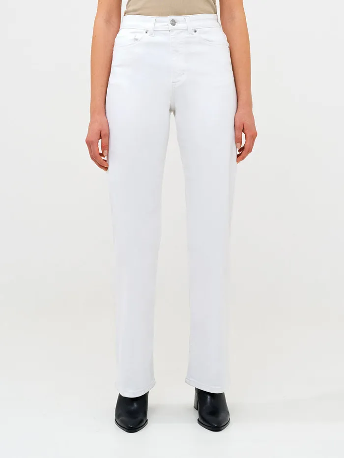 Woman CoOrds French Connection Denim Stretch Wide Leg Jeans 34 Inch White Woman CoOrds French Connection Denim Stretch Wide Leg Jeans 34 Inch White