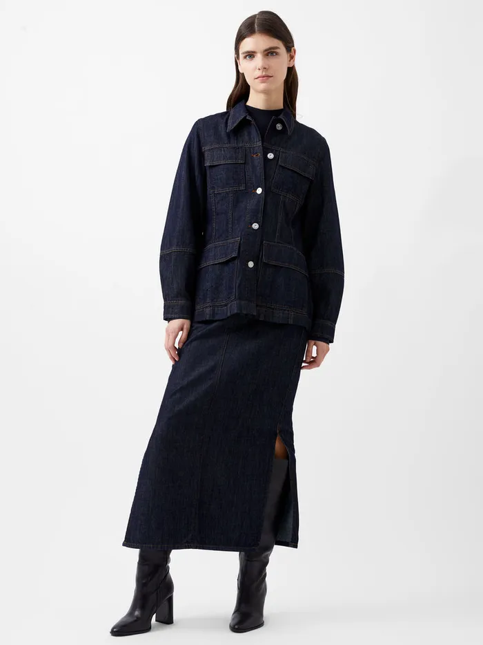 Woman CoOrds French Connection Finley Denim Jacket Indigo