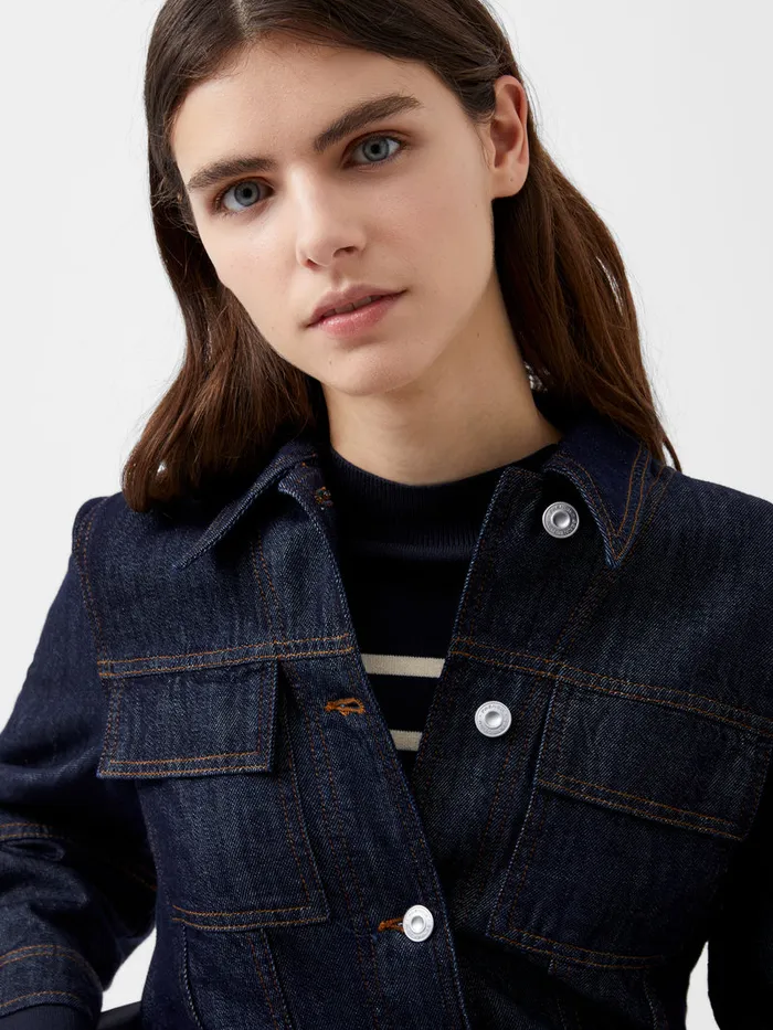 Woman CoOrds French Connection Finley Denim Jacket Indigo