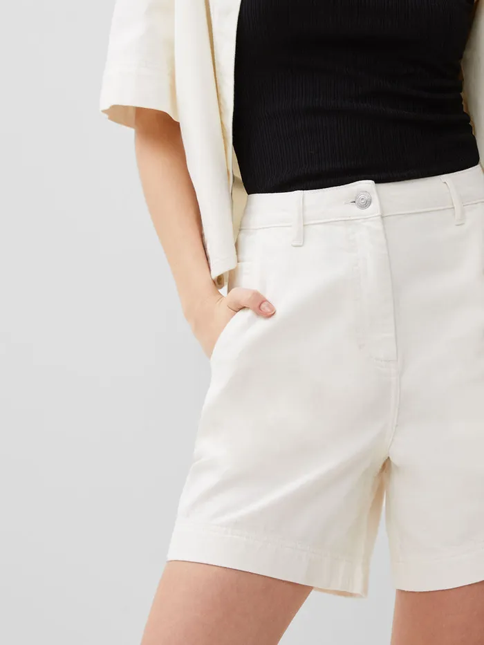 Woman CoOrds French Connection Finley Denim Shorts Ecru Woman CoOrds French Connection Finley Denim Shorts Ecru
