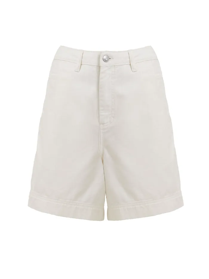 Woman CoOrds French Connection Finley Denim Shorts Ecru Woman CoOrds French Connection Finley Denim Shorts Ecru