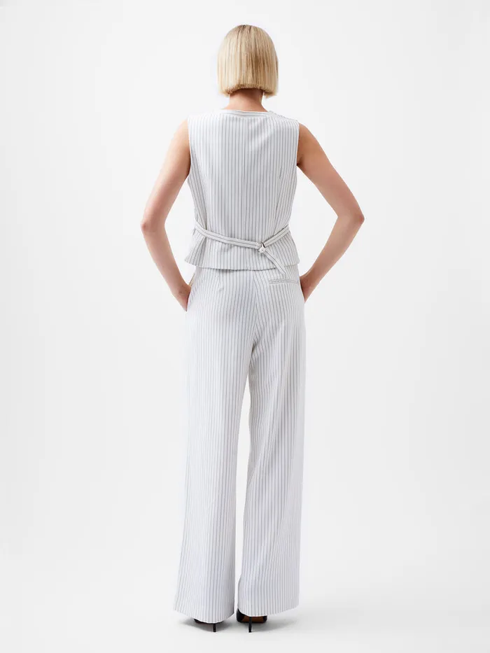 Woman CoOrds French Connection Pinstripe High Waisted Trousers Whiteblack Woman CoOrds French Connection Pinstripe High Waisted Trousers Whiteblack