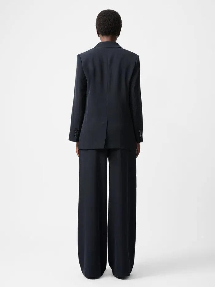 Woman Coats and Jackets French Connection Harrie Suiting Double Breasted Blazer Blackout Woman Coats and Jackets French Connection Harrie Suiting Double Breasted Blazer Blackout
