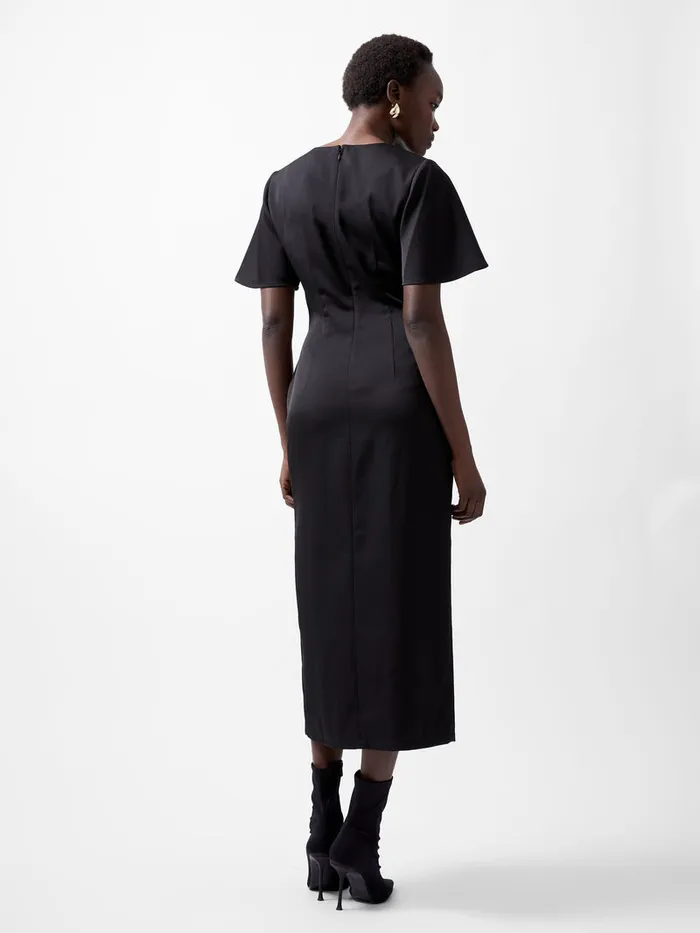 Woman Dresses French Connection Fenix Satin Dress Blackout Woman Dresses French Connection Fenix Satin Dress Blackout