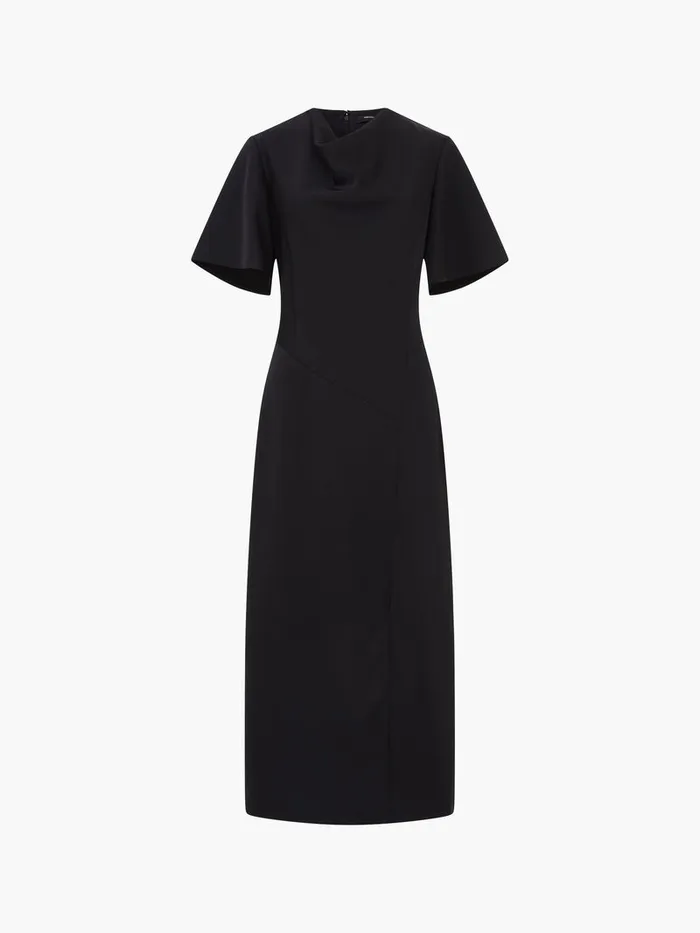Woman Dresses French Connection Fenix Satin Dress Blackout Woman Dresses French Connection Fenix Satin Dress Blackout