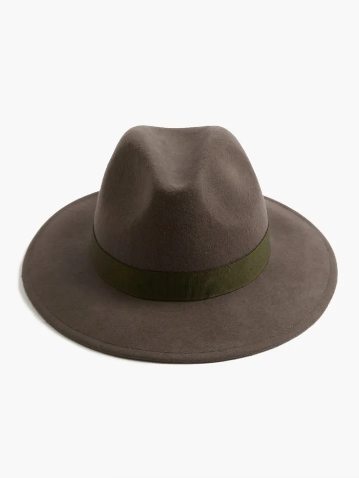 Woman Hats French Connection Felt Trilby Hat Grey