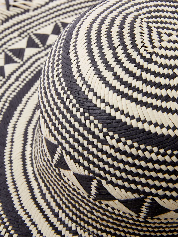 Woman Hats French Connection Straw Beach Hat Blackcream