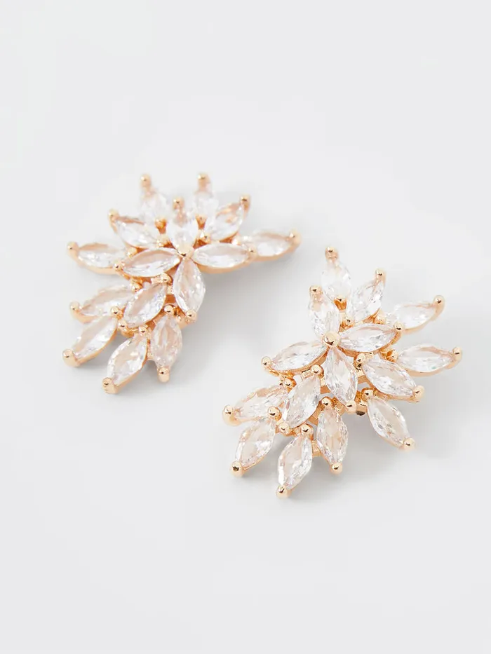 Woman Jewellery French Connection Crystal Cluster Stud Earrings Gold Woman Jewellery French Connection Crystal Cluster Stud Earrings Gold