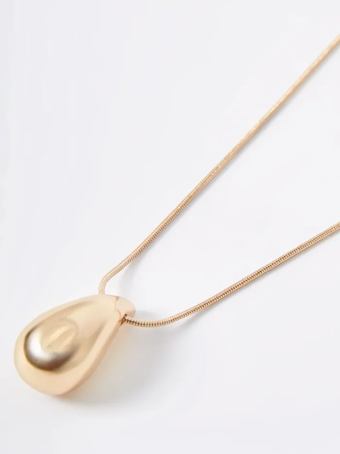 Woman Jewellery French Connection Tear Drop Pendant Necklace Gold Woman Jewellery French Connection Tear Drop Pendant Necklace Gold
