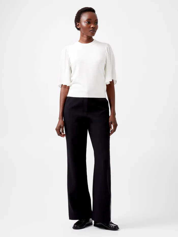 Woman Jumpers and Cardigans French Connection Krista Knits Flared Sleeve Jumper Porcelain Cream Woman Jumpers and Cardigans French Connection Krista Knits Flared Sleeve Jumper Porcelain Cream