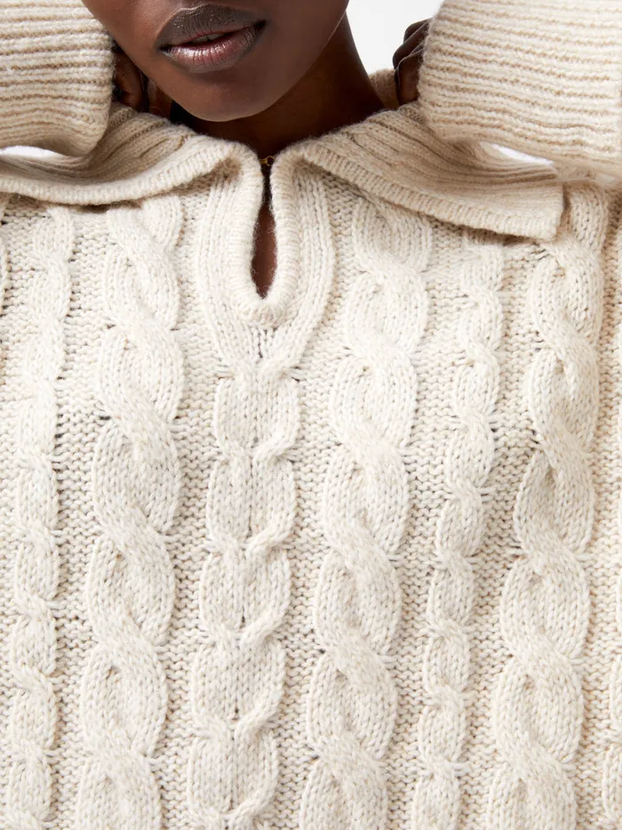 Woman Jumpers and Cardigans French Connection Kyla Sparkle Long Sleeve Jumper Porcelain Cream Woman Jumpers and Cardigans French Connection Kyla Sparkle Long Sleeve Jumper Porcelain Cream