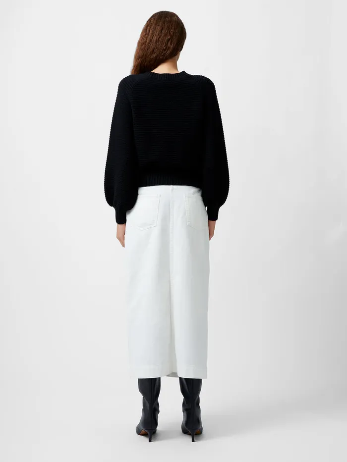 Woman Jumpers and Cardigans French Connection Lily Mozart Bishop Sleeve Jumper Black Woman Jumpers and Cardigans French Connection Lily Mozart Bishop Sleeve Jumper Black
