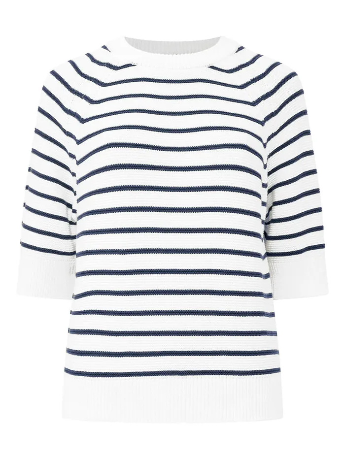 Woman Jumpers and Cardigans French Connection Lily Mozart Stripe Short Sleeve Jumper Summer Whiteutility Woman Jumpers and Cardigans French Connection Lily Mozart Stripe Short Sleeve Jumper Summer Whiteutility