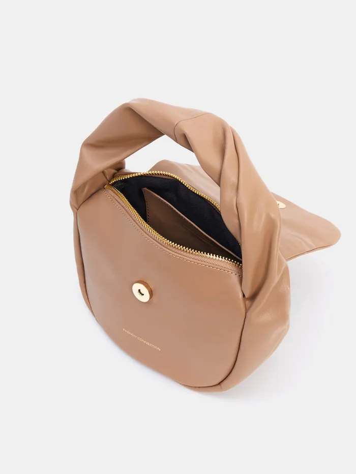 WomanMan Bags and Purses French Connection PU Mini Soft Handbag Tobacco Brown