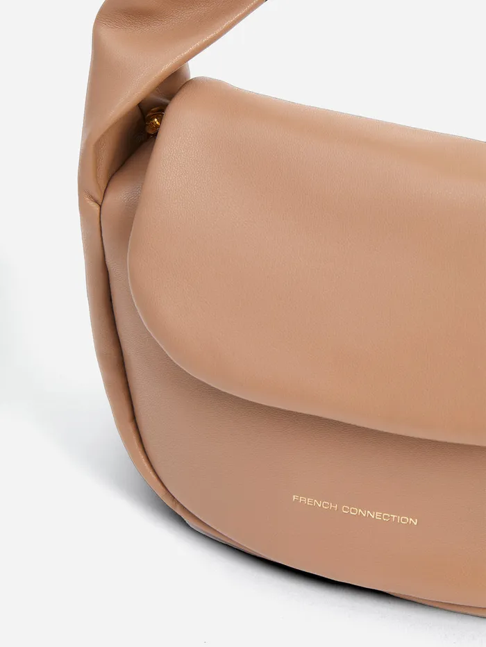 WomanMan Bags and Purses French Connection PU Mini Soft Handbag Tobacco Brown