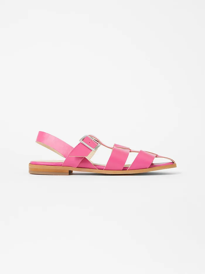 Woman Shoes French Connection SW X Luisa Fisherman Caged Sandals Fuchsia Woman Shoes French Connection SW X Luisa Fisherman Caged Sandals Fuchsia
